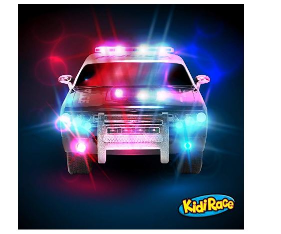 kidirace rc remote control police car