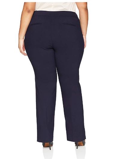 Lark & Ro Women's Plus Size Barely Bootcut Stretch Pant: Comfort  FitLookcave | Lookcave